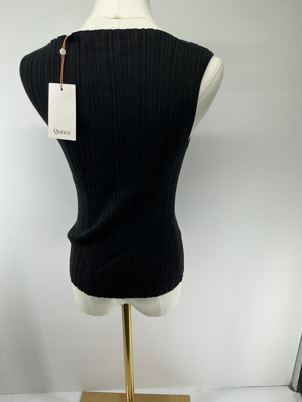 Cotton Cashmere Ribbed Tank - Picture 2 of 3